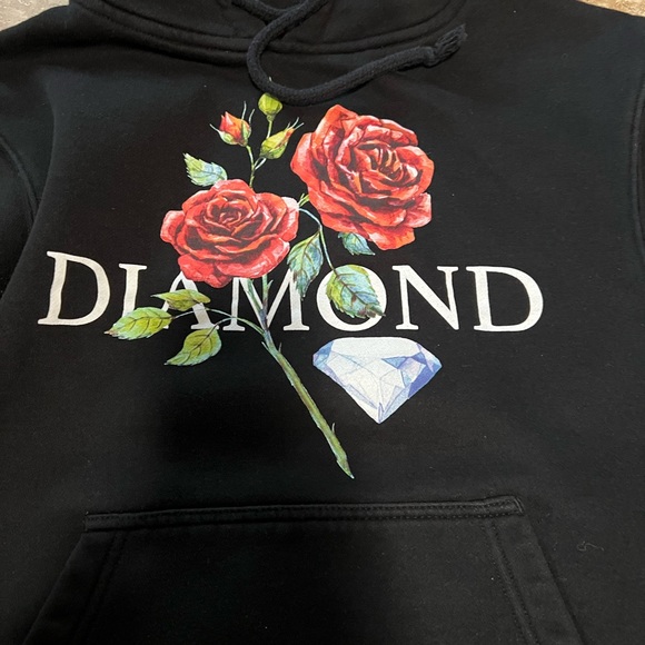 Diamond Supply co hoodie rose small men’s - Picture 3 of 4